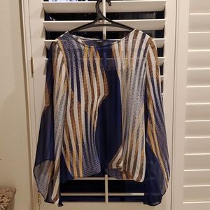 Alfani Sheer Top with Cami Built In